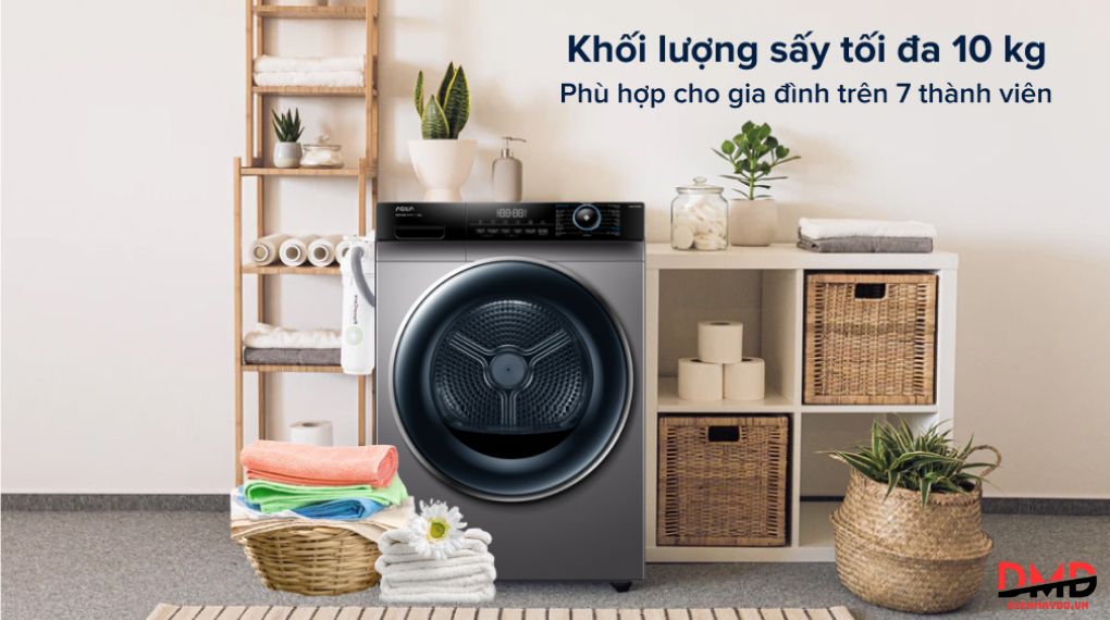 Máy sấy bơm nhiệt Aqua 10 kg AQH-H1000H PS