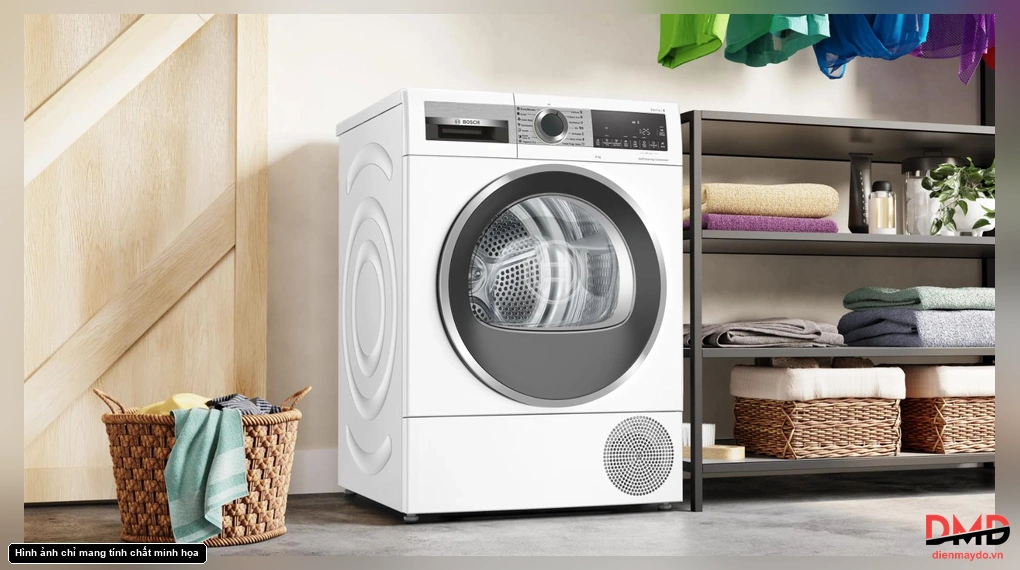 Máy sấy bơm nhiệt Bosch 10 kg WQG25302SG