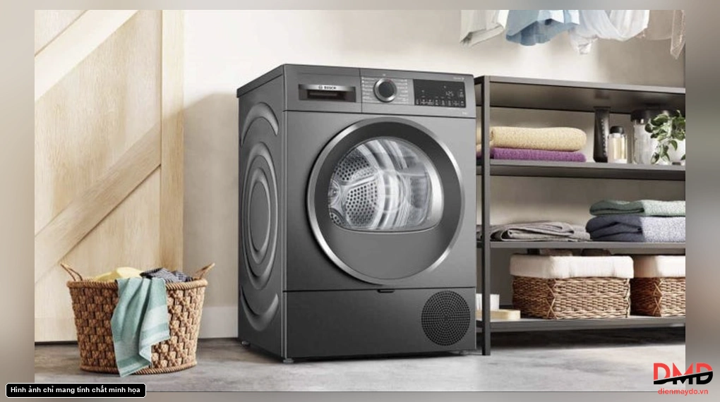 Máy sấy bơm nhiệt Bosch 10 kg WQG25303SG
