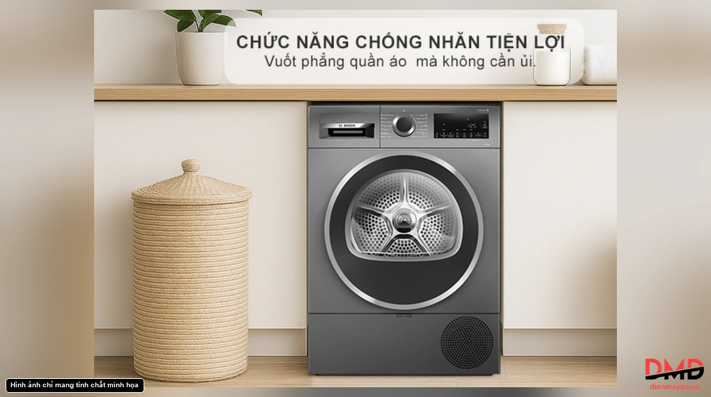 Máy sấy bơm nhiệt Bosch 10 kg WQG25303SG