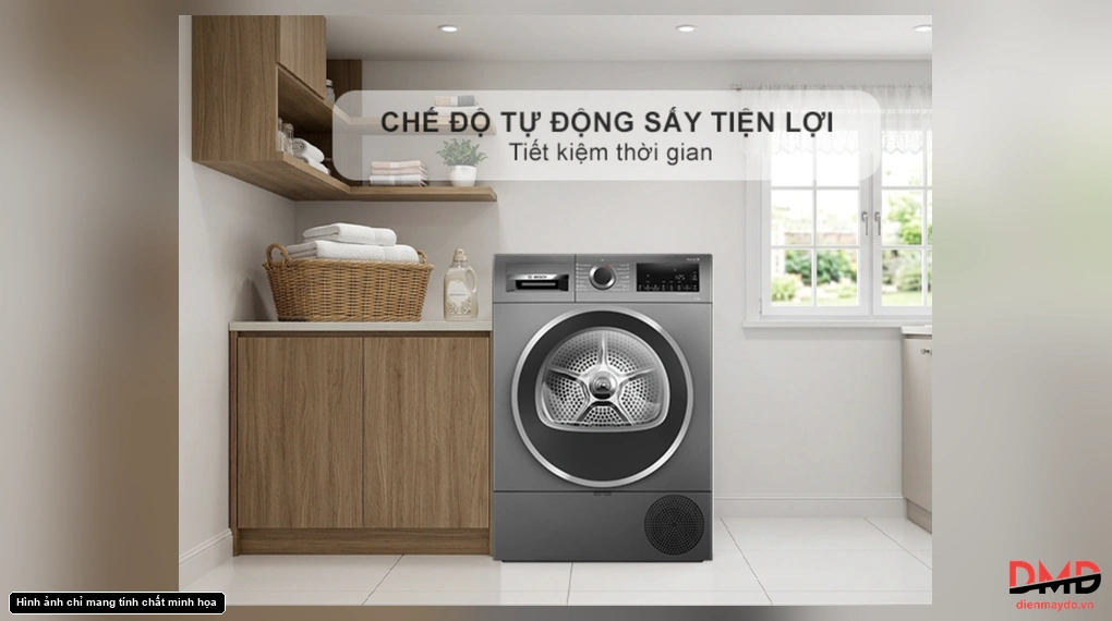 Máy sấy bơm nhiệt Bosch 10 kg WQG25303SG