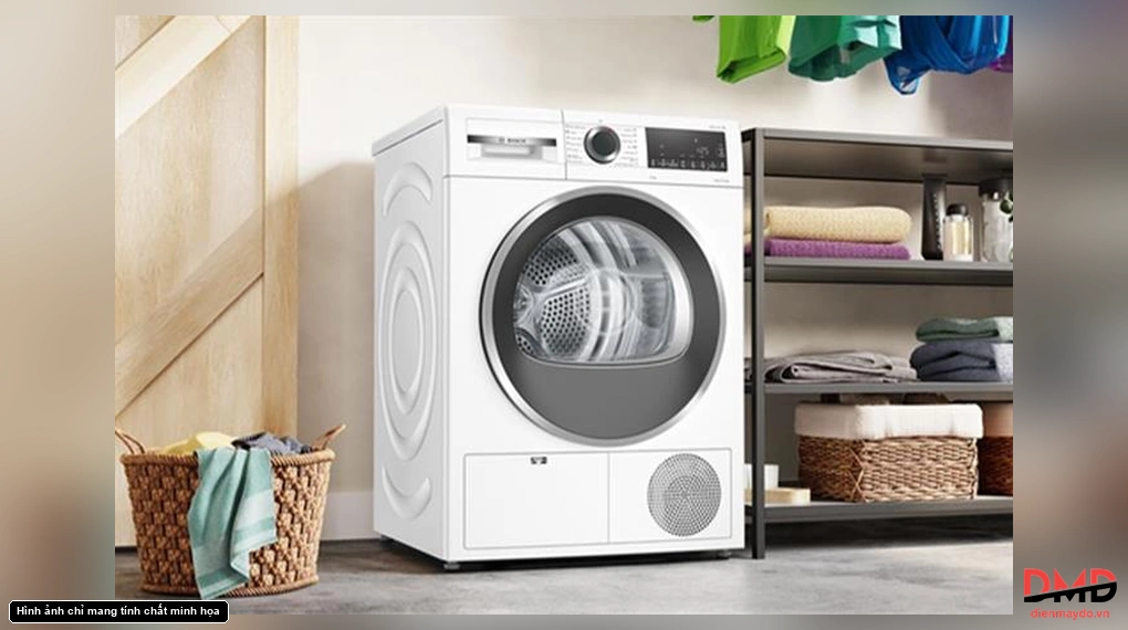 Máy sấy bơm nhiệt Bosch 9 kg WQG24200SG