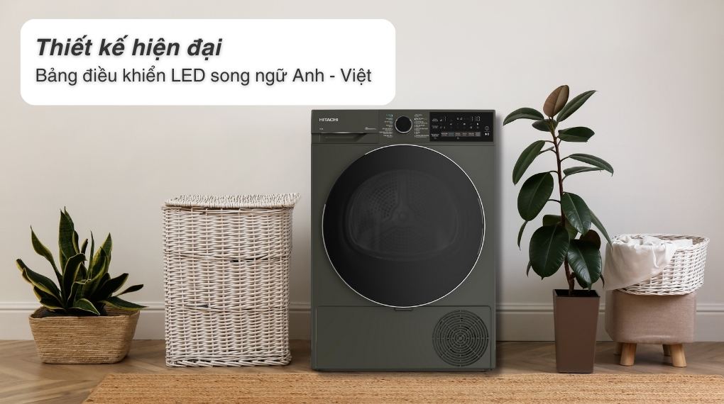 Máy sấy bơm nhiệt Hitachi 10 kg TD-100XFVEM