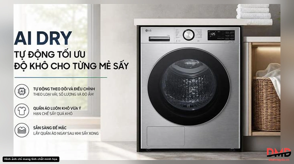 Máy sấy bơm nhiệt LG 11 kg RX11VHP5S