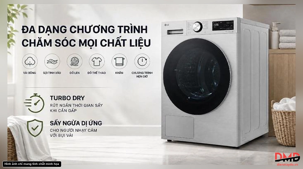 Máy sấy bơm nhiệt LG 11 kg RX11VHP5S
