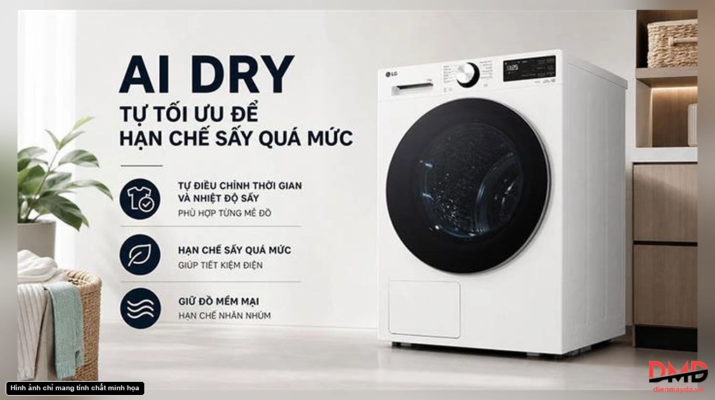 Máy sấy bơm nhiệt LG 11 kg RX11VHP5W