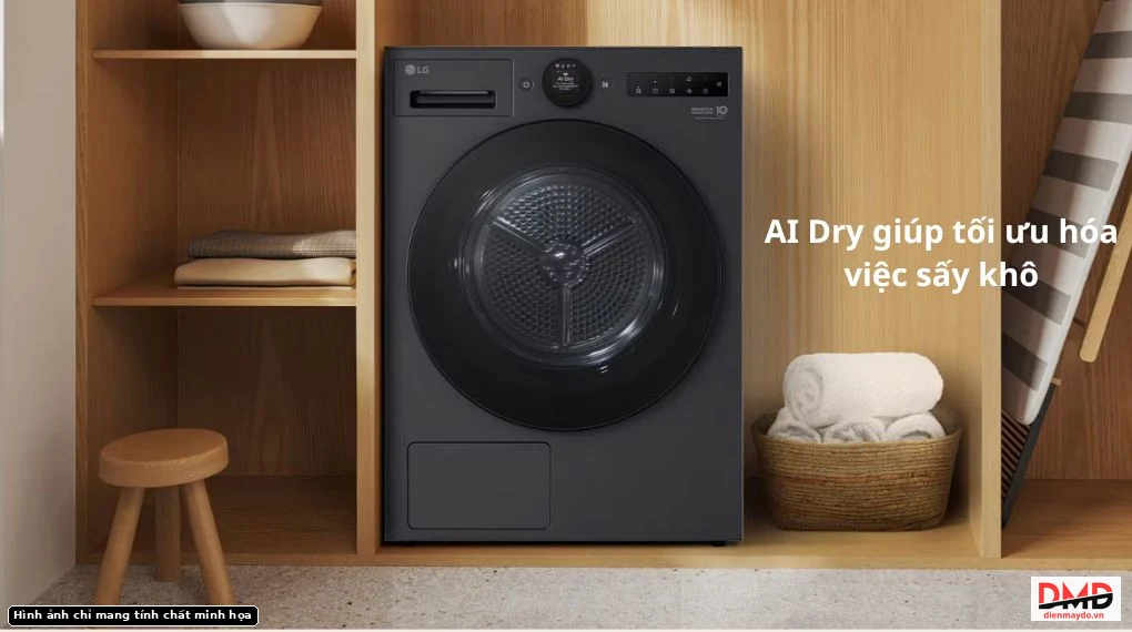 Máy sấy bơm nhiệt LG Inverter 12 kg RX12VHP3K