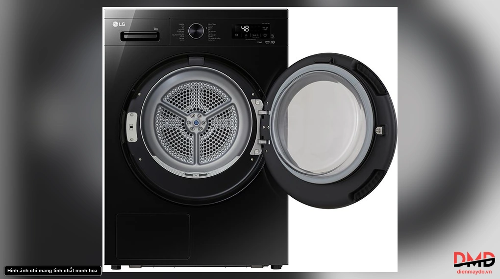 Máy sấy bơm nhiệt LG Inverter 9 kg RB09NHP5O