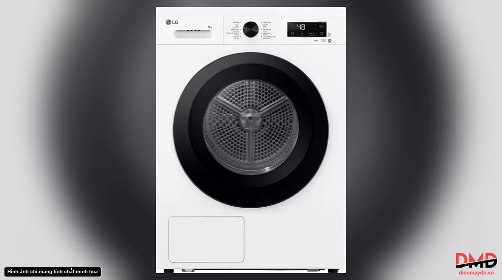 Máy sấy bơm nhiệt LG Inverter 9 kg RB09NHP5W
