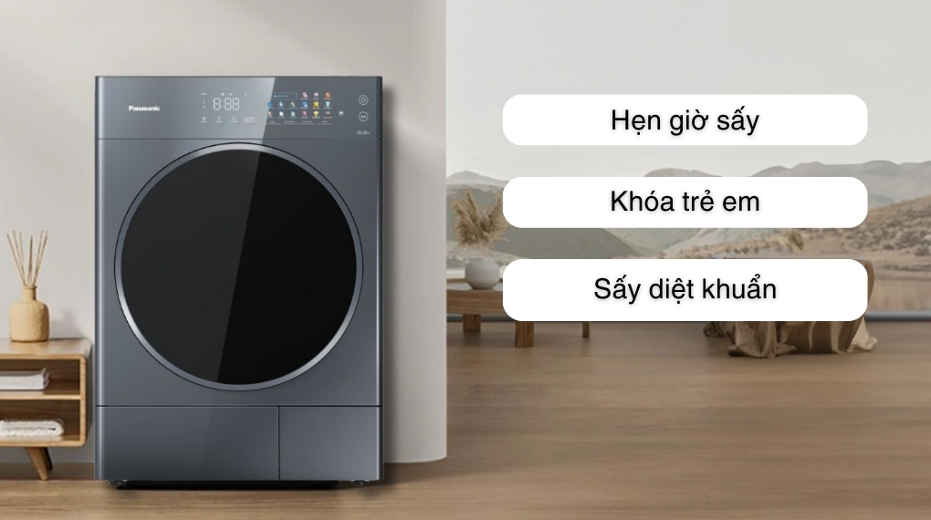 Máy sấy bơm nhiệt Panasonic Inverter 10.5 kg NH-XV21X1AVT