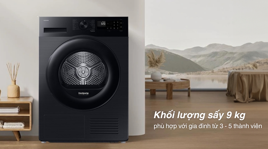 Máy sấy bơm nhiệt Samsung Inverter 9 kg DV90CGC2A0ABSV
