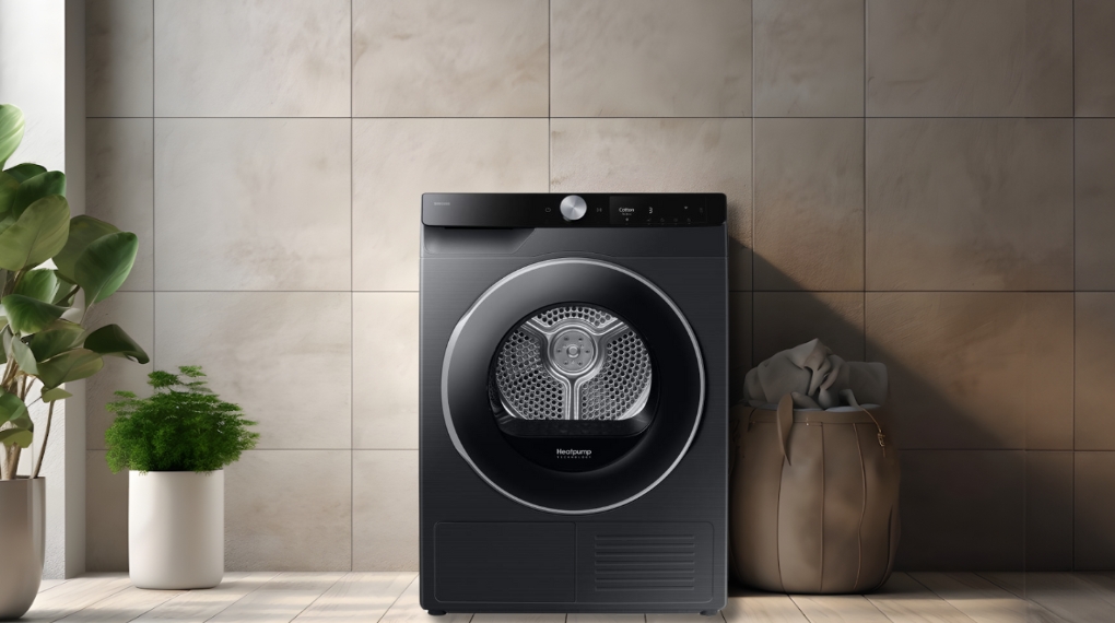 Máy sấy bơm nhiệt Samsung Inverter 9 kg DV90T6240LB/SV