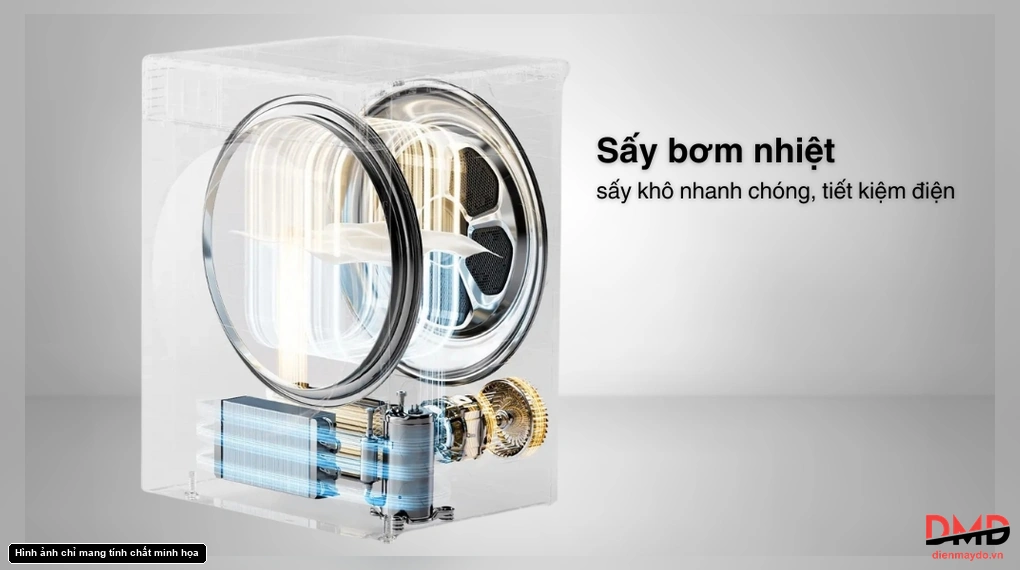 Máy sấy bơm nhiệt Toshiba 10 kg TD-T25BS110HWV(MG)