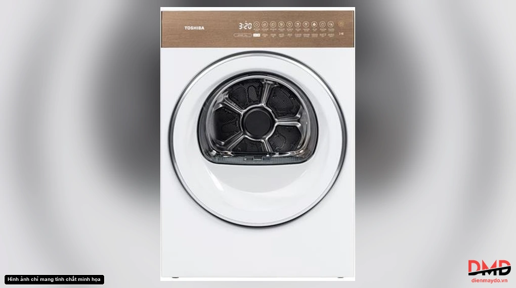 Máy sấy bơm nhiệt Toshiba 9 kg TD-T37BS100HWV(WT)