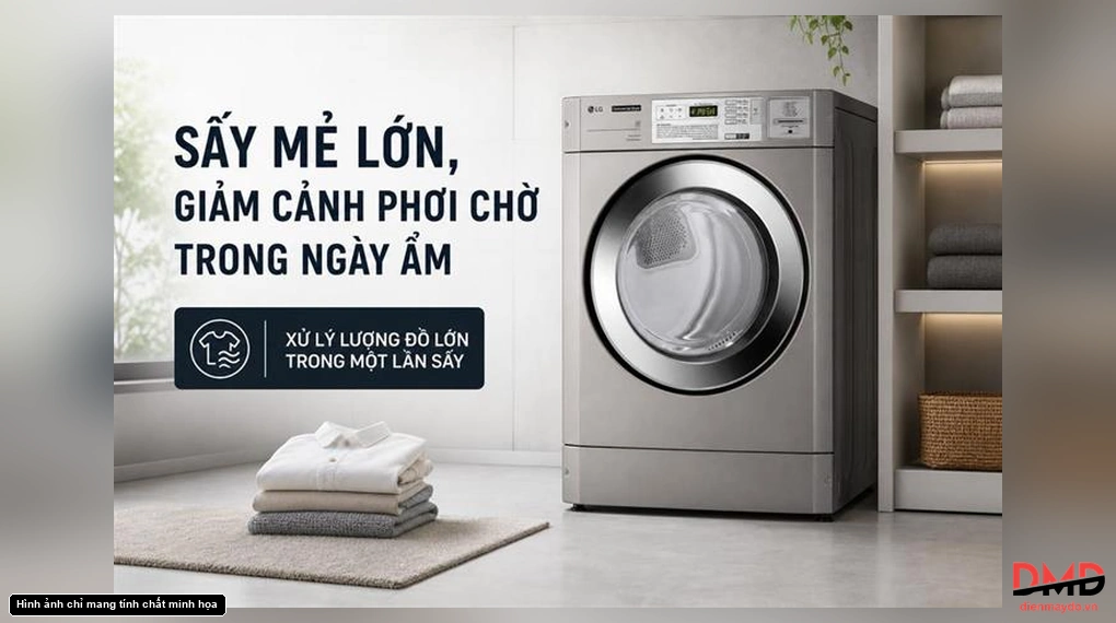 Máy sấy công nghiệp LG 10 kg CDG27RUQES