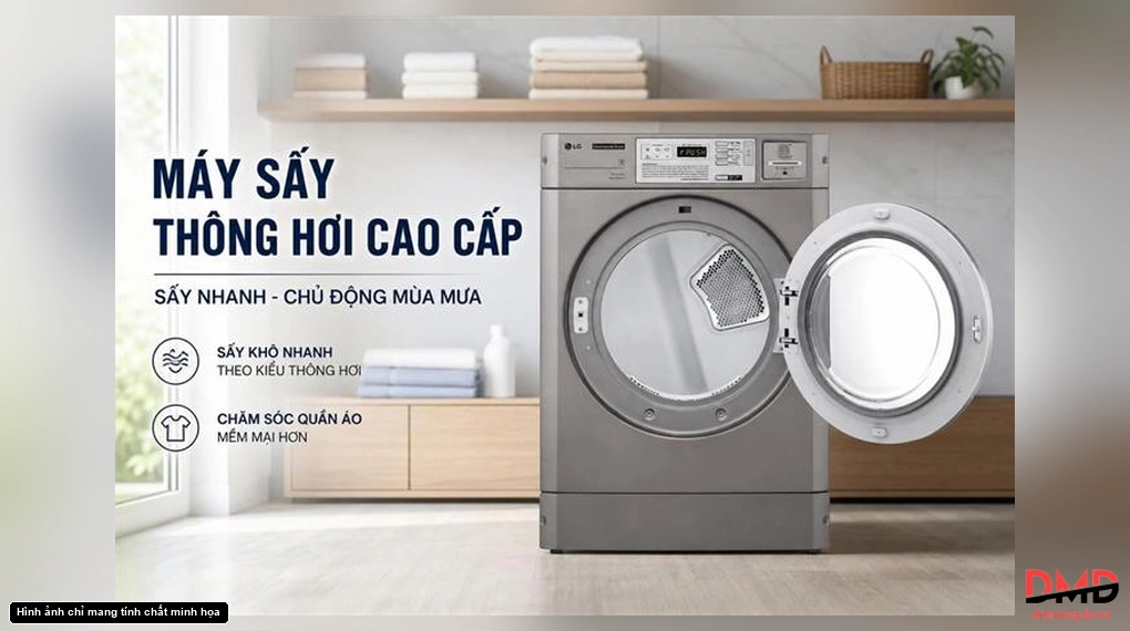 Máy sấy công nghiệp LG 10 kg CDG27RUQES