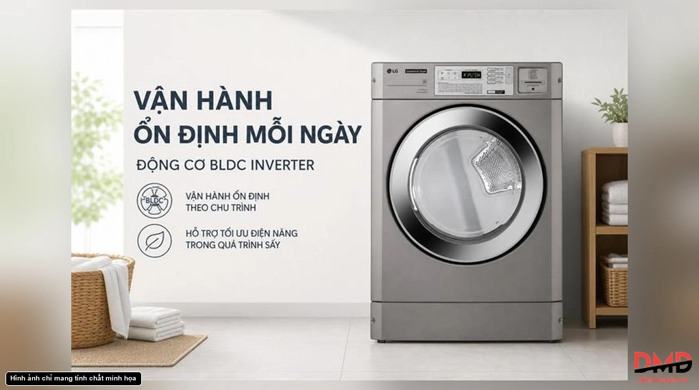 Máy sấy công nghiệp LG 10 kg CDG27RUQES