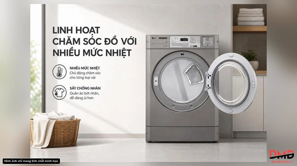 Máy sấy công nghiệp LG 10 kg CDG27RUQES