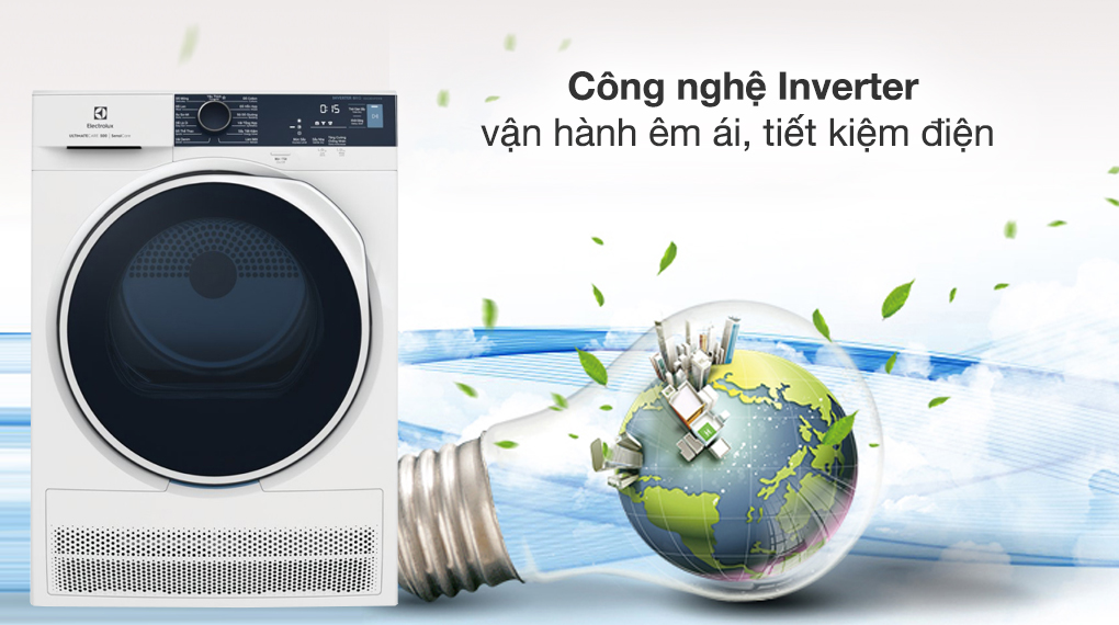 Máy sấy ngưng tụ Electrolux 8 kg EDC804P5WB