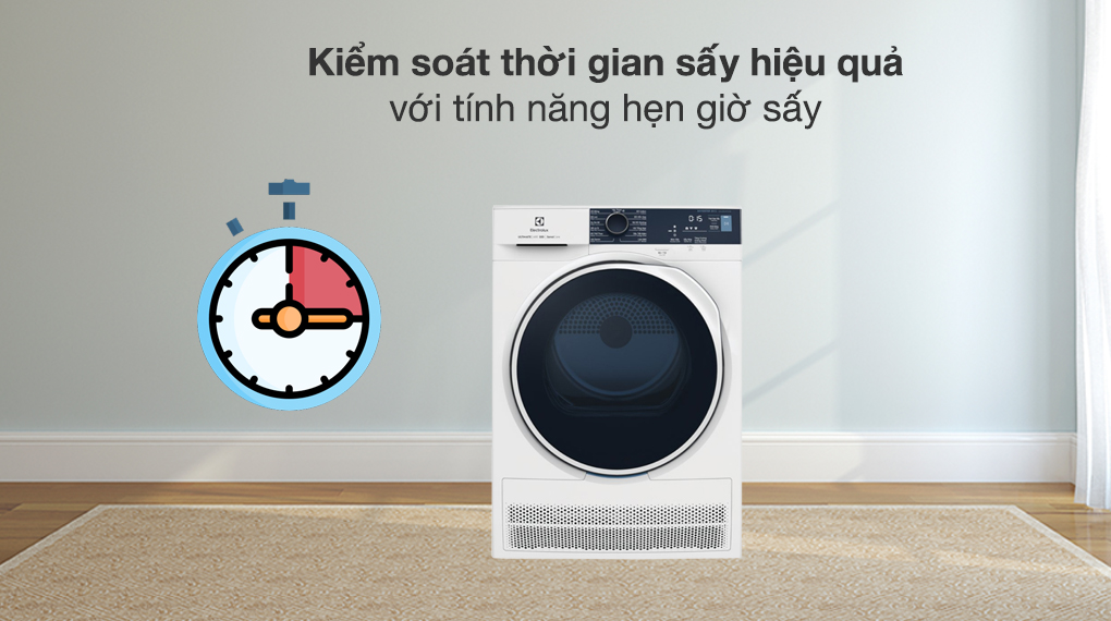 Máy sấy ngưng tụ Electrolux 8 kg EDC804P5WB