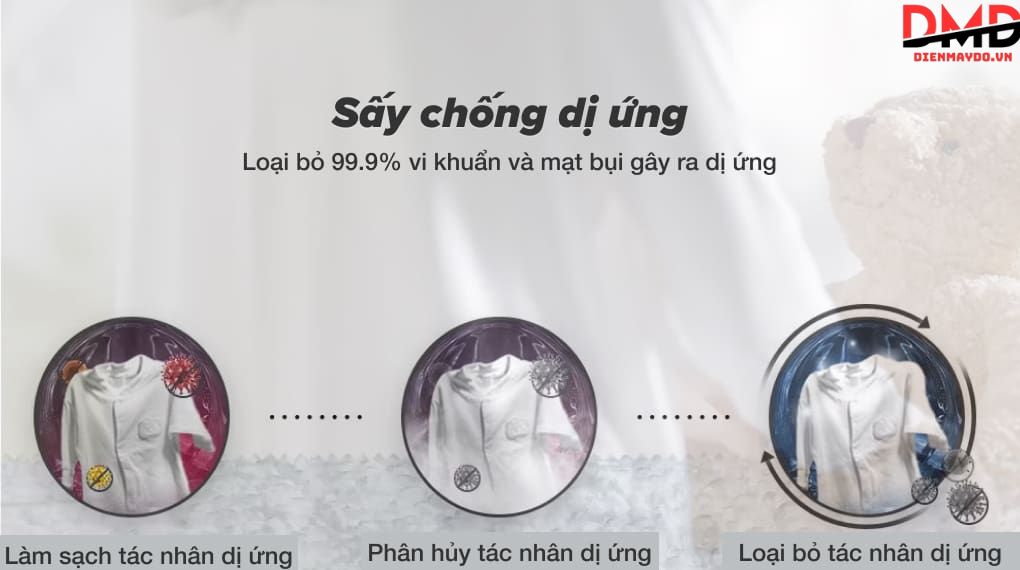 Vì sao gia đình có trẻ nhỏ nên sử dụng máy sấy quần áo?