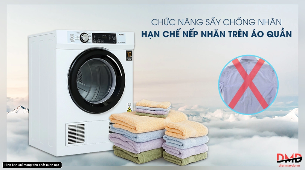 Máy sấy thông hơi Aqua 7 kg AQH-V700FW