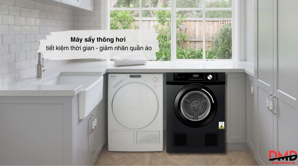 Máy sấy thông hơi Aqua 9 kg AQH-V901K PS
