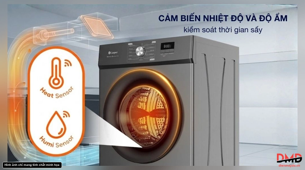 Máy sấy thông hơi Casper 9 kg TD-E9VG1