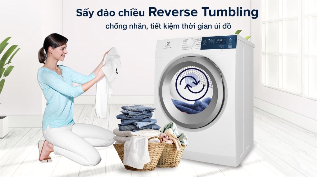 Máy sấy quần áo Electrolux 8.5 kg EDS854J3WB
