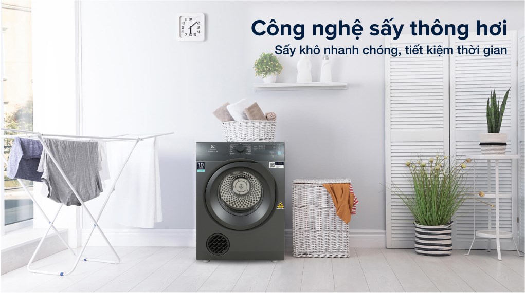 Máy sấy quần áo Electrolux 8.5 kg EDV854N3SB