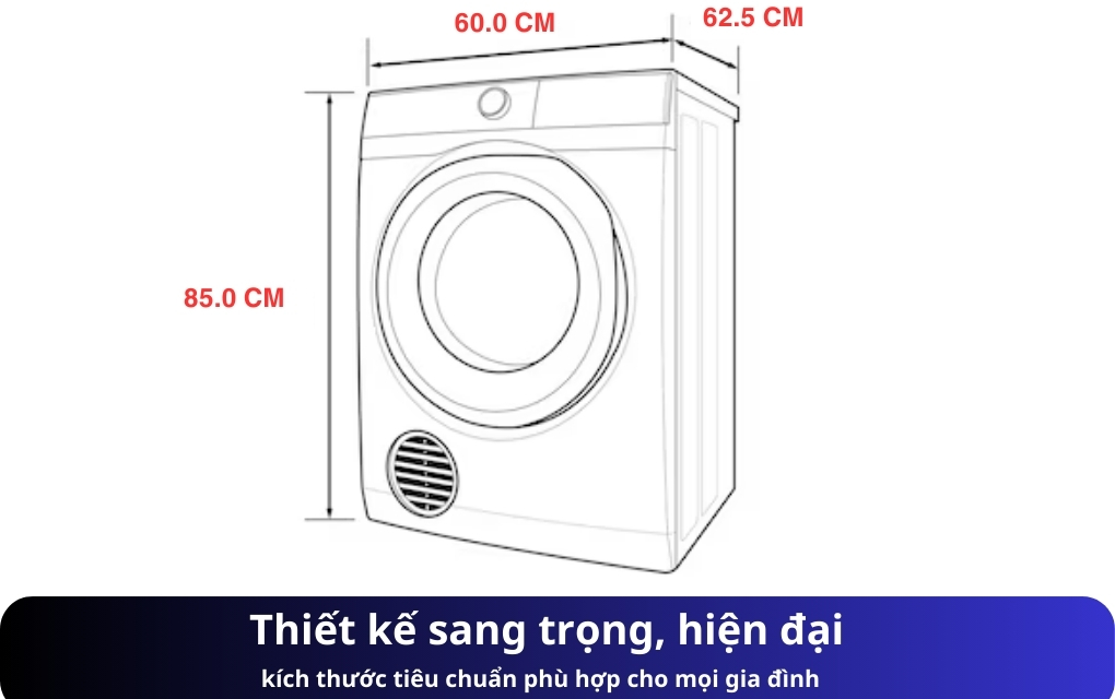 Máy sấy thông hơi Electrolux 9 kg EDV904H3WC