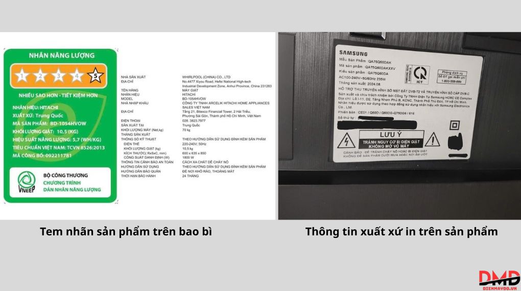 Mua điện máy chính hãng cần kiểm tra giấy tờ gì?