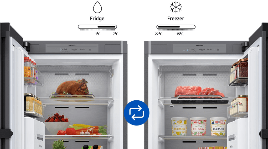 Tủ lạnh Samsung Inverter 323 lít Bespoke RZ32T744535/SV