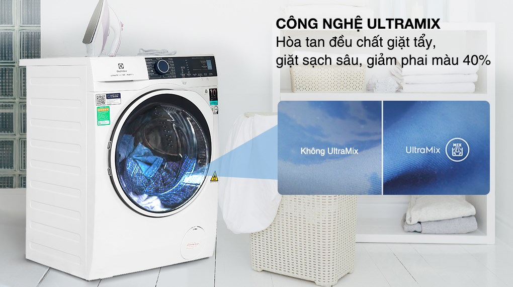 Máy giặt sấy Electrolux Inverter giặt 9 kg sấy 6 kg EWW9024P5WB