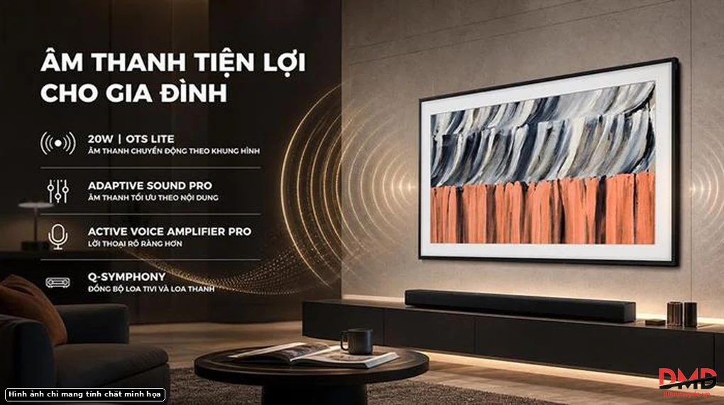 Smart Tivi Khung Tranh The Frame QLED Samsung 4K 55 inch QA55LS03HE
