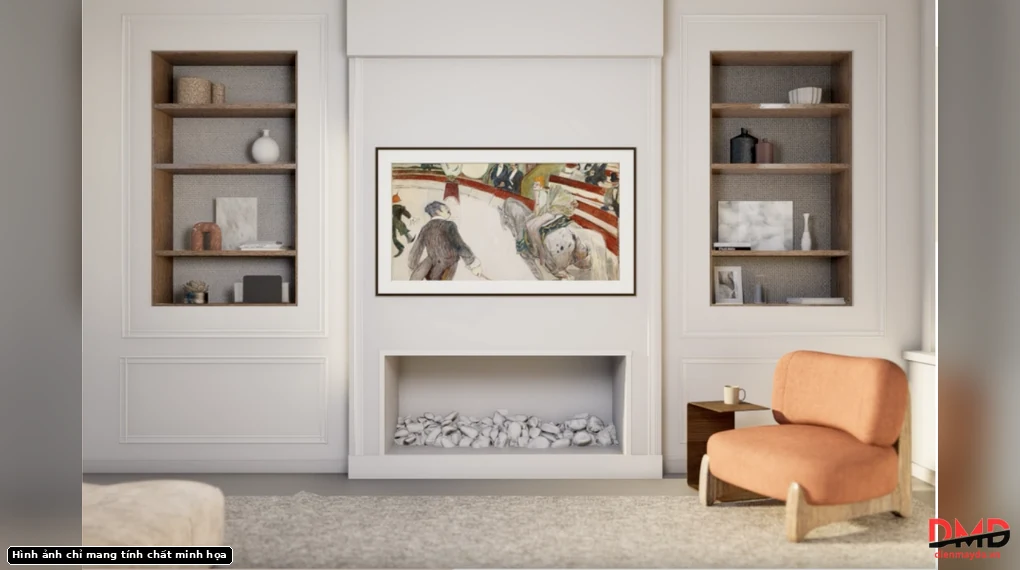 Smart Tivi Khung Tranh The Frame QLED Samsung 4K 55 inch QA55LS03HE