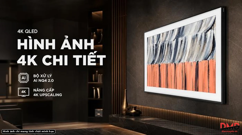 Smart Tivi Khung Tranh The Frame QLED Samsung 4K 55 inch QA55LS03HE