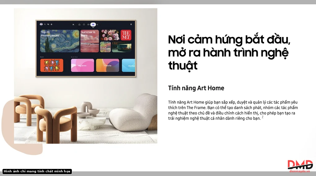 Smart Tivi Khung Tranh The Frame QLED Samsung 4K 65 inch QA65LS03HE