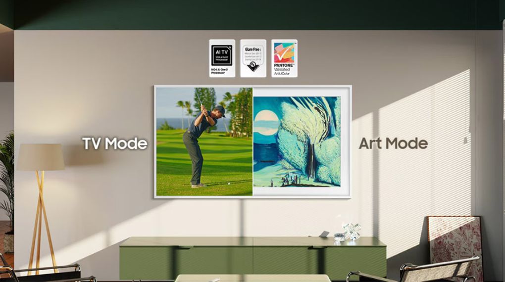Smart Tivi Khung Tranh The Frame QLED Samsung Vision AI 4K 65 inch QA65LS03F