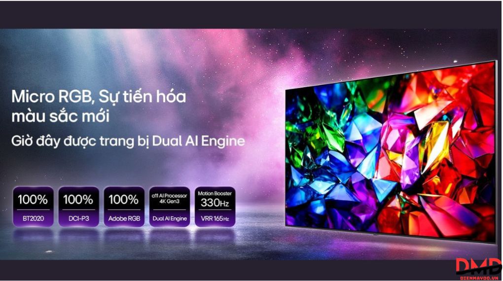 Smart Tivi LG Micro RGB evo AI 4K 100 inch 100MRGB96BS