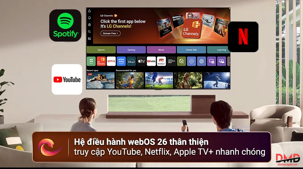 Smart Tivi OLED evo LG AI 4K 55 inch OLED55G6PSA
