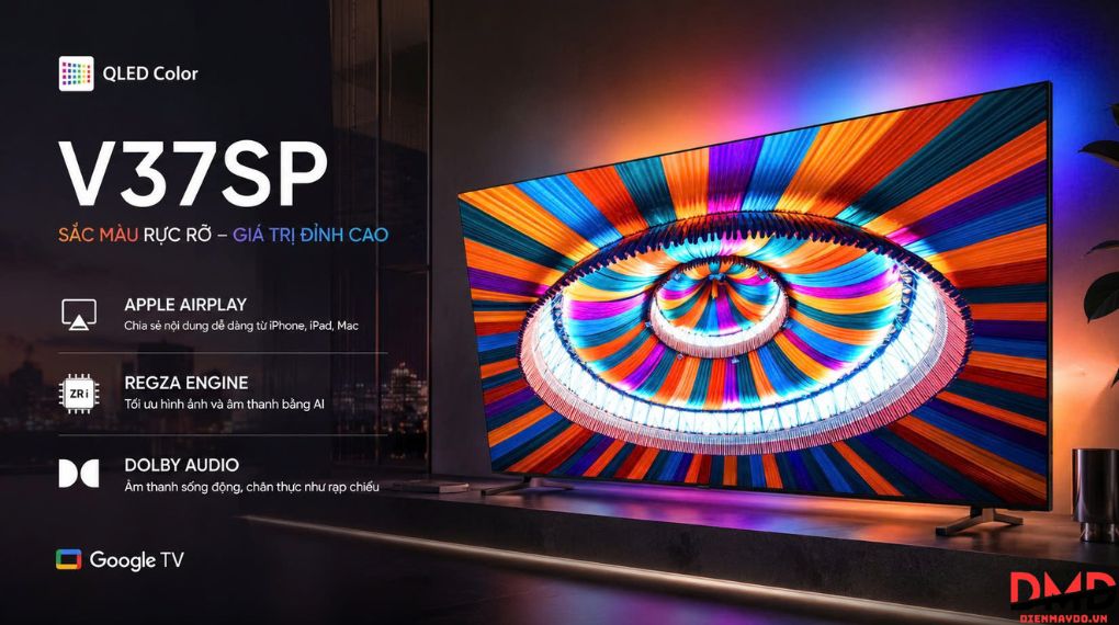 Smart Tivi QLED Toshiba FHD 40 inch 40V37SP