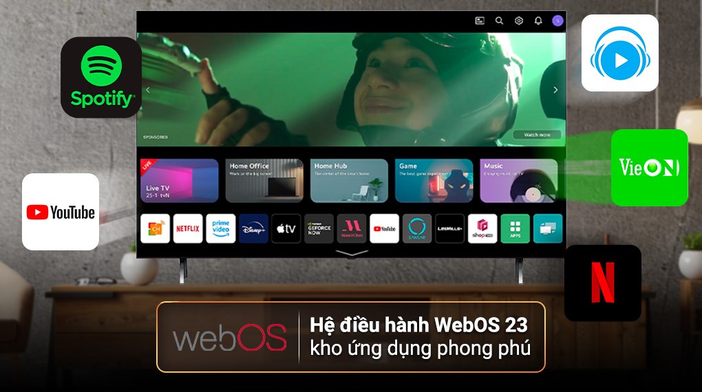 Smart Tivi QNED LG 4K 43 inch 43QNED75SRA