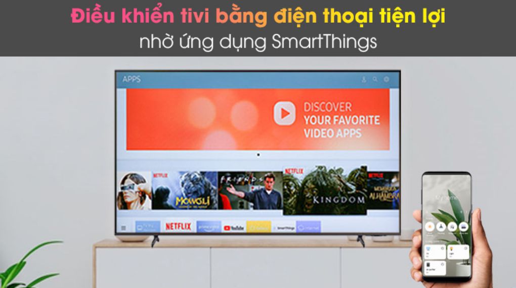 Smart Tivi Samsung 4K Crystal UHD 65 inch UA65AU8100