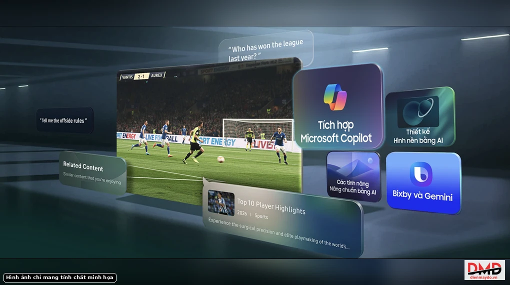 Smart Tivi Samsung AI Mini LED 4K 75 inch UA75M77HA