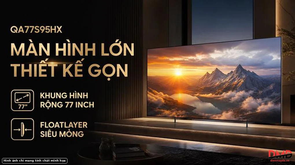 Smart Tivi Samsung OLED 4K 77 inch QA77S95HX