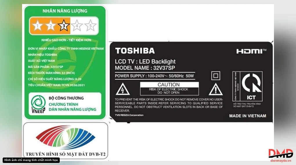 Smart Tivi Toshiba QLED 32 inch 32V37SP