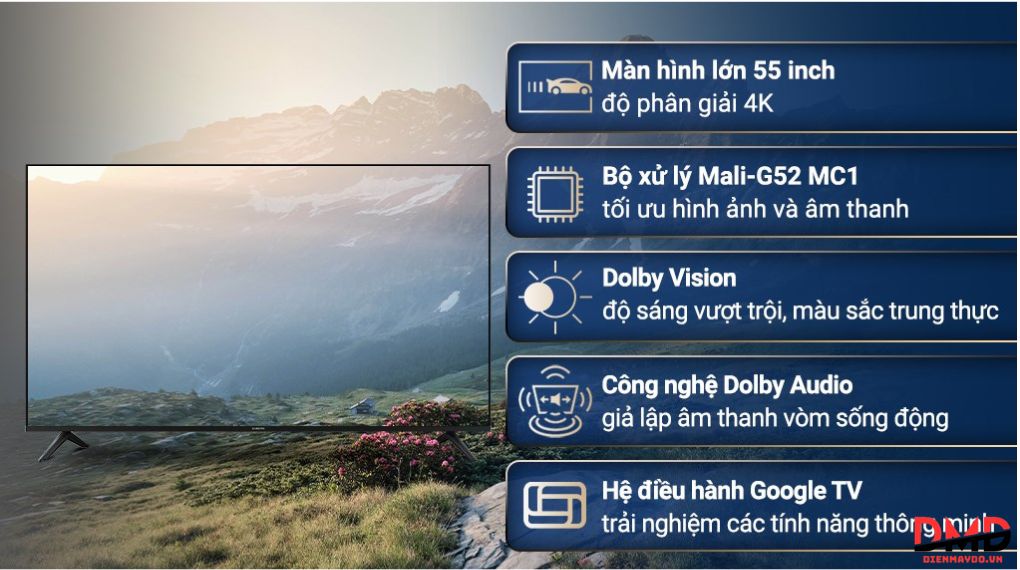 Tivi TCL 55P635 và Xiaomi A 55 inch 4K nên chọn mẫu nào