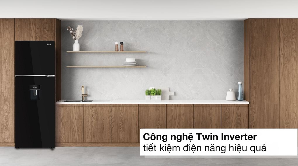Tủ lạnh Aqua Inverter 358 lít AQR-T410FA(WGB)