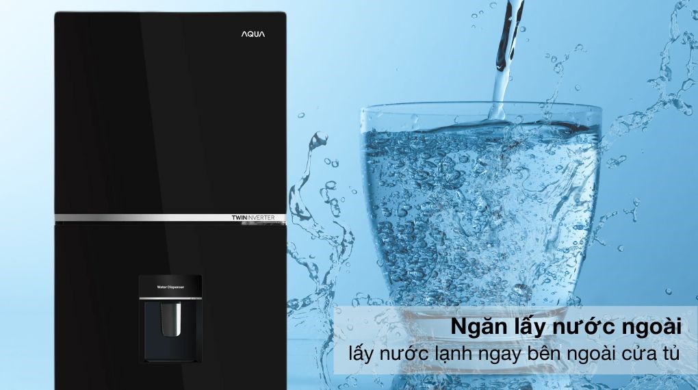 Tủ lạnh Aqua Inverter 358 lít AQR-T410FA(WGB)